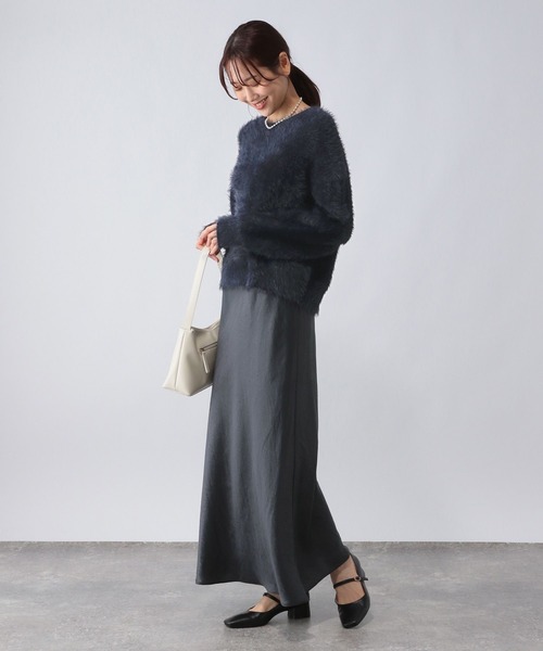 GLOBAL WORK(グローバルワーク)の「シャギークルーネックプルオーバー/250262(ニット/セーター・レディース・モカ/ネイビー/ライトブルー・LARGE/MEDIUM)」の17枚目の写真