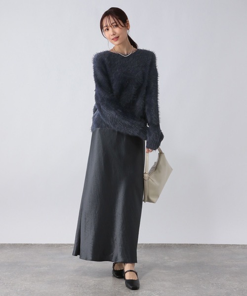 GLOBAL WORK(グローバルワーク)の「シャギークルーネックプルオーバー/250262(ニット/セーター・レディース・モカ/ネイビー/ライトブルー・LARGE/MEDIUM)」の18枚目の写真