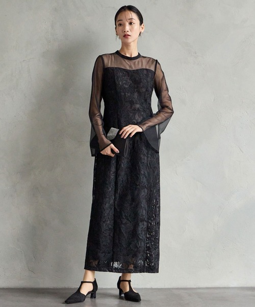 セール】【WEB限定】オーナメント柄レースIラインパーティー