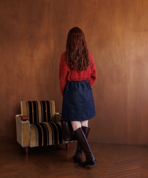 flower（フラワー）の「ポラーニット（ニット/セーター・レディース・アイボリー/グレー/レッド・FREE）」の21枚目の写真