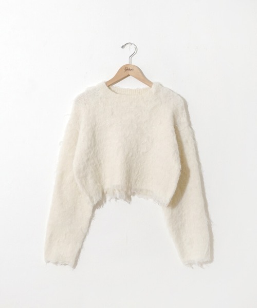 flower（フラワー）の「ポラーニット（ニット/セーター・レディース・アイボリー/グレー/レッド・FREE）」の10枚目の写真