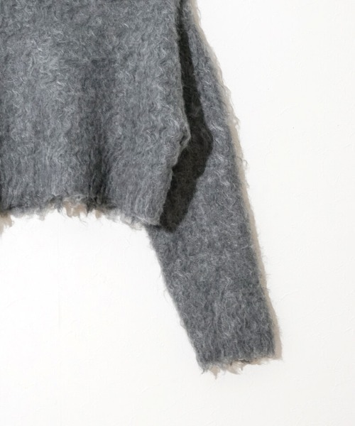 flower（フラワー）の「ポラーニット（ニット/セーター・レディース・アイボリー/グレー/レッド・FREE）」の6枚目の写真