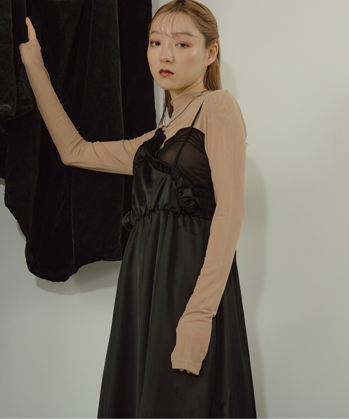 セール】Multi-use チュールカフスシアートップス（Tシャツ