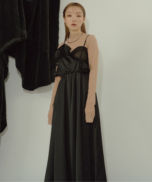 Ezick(エジック)の「Multi-use チュールカフスシアートップス(Tシャツ/カットソー・レディース・ベージュ/レッド/ブラック・FREE)」の11枚目の写真