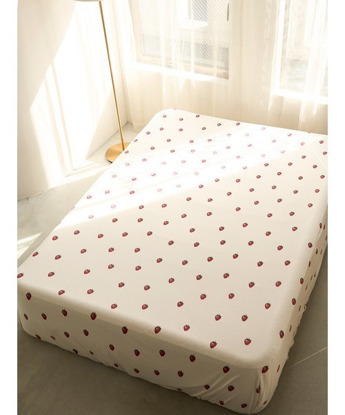 gelato pique(Sleep)ストロベリー柄シングル3点セット Sleep】ストロベリー柄3点セット（シングル）（寝具）｜gelato