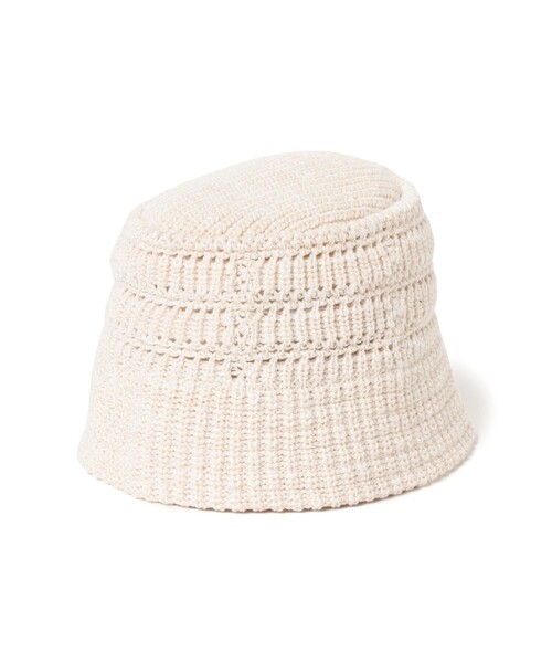 RACAL(ラカル)の「RACAL / Crochet Knit Bucket(ハット・メンズ・グリーン/ブラック/オフホワイト・ONE SIZE)」の2枚目の写真