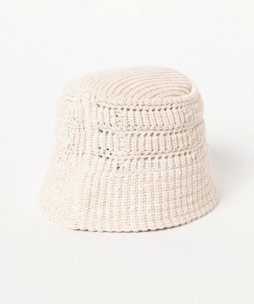 RACAL(ラカル)の「RACAL / Crochet Knit Bucket(ハット・メンズ・グリーン/ブラック/オフホワイト・ONE SIZE)」の4枚目の写真