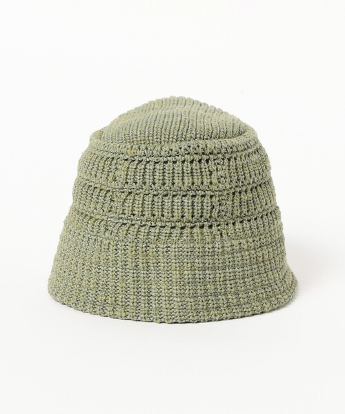 RACAL(ラカル)の「RACAL / Crochet Knit Bucket(ハット・メンズ・グリーン/ブラック/オフホワイト・ONE SIZE)」の8枚目の写真