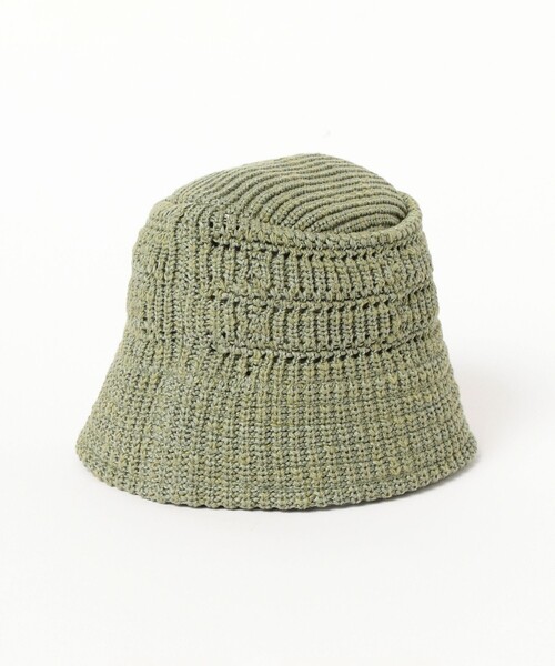 RACAL(ラカル)の「RACAL / Crochet Knit Bucket(ハット・メンズ・グリーン/ブラック/オフホワイト・ONE SIZE)」の9枚目の写真