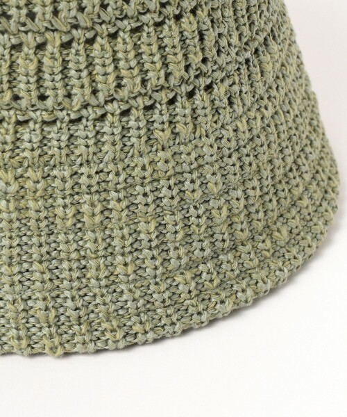 RACAL(ラカル)の「RACAL / Crochet Knit Bucket(ハット・メンズ・グリーン/ブラック/オフホワイト・ONE SIZE)」の10枚目の写真
