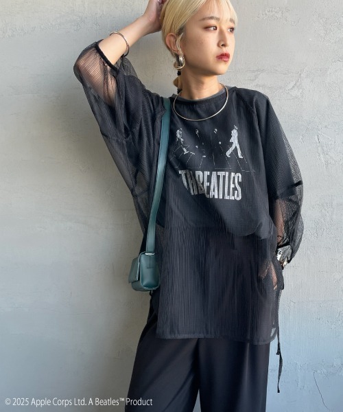 GOOD ROCK SPEED（グッドロックスピード）の「[GOOD ROCK SPEED/グッドロックスピード] 別注 THE BEATLES ロックプリントTシャツ(Abbey Road)（Tシャツ/カットソー・レディース・チャコール・M/L/XL）」の11枚目の写真