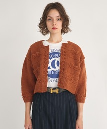 【crinkle crinkle crinkle】ハンドニットミニジャケット