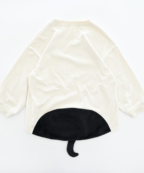 nicohrat（ニコフラート）の「nicohrat/ニコフラート ドッグロングＴシャツ（Tシャツ/カットソー・キッズ・サックスブルー/アイボリー/グレー・110cm/100cm/120cm/130cm/140cm/90cm）」の13枚目の写真