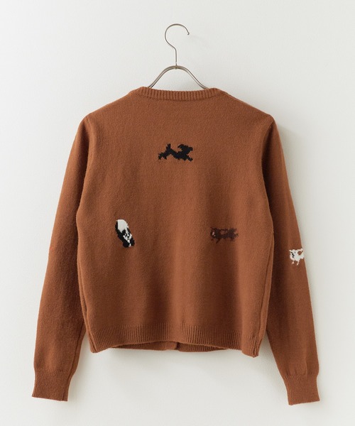 DOG柄ジャガードカーディガン（カーディガン/ボレロ）｜ROOPTOKYO（ループトウキョウ）