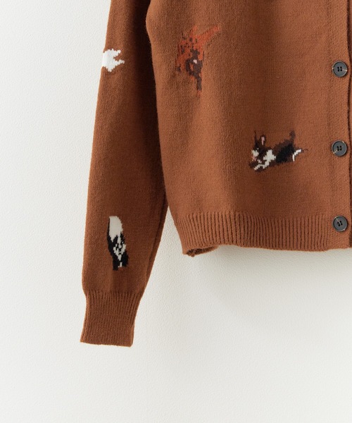 DOG柄ジャガードカーディガン（カーディガン/ボレロ）｜ROOPTOKYO（ループトウキョウ）