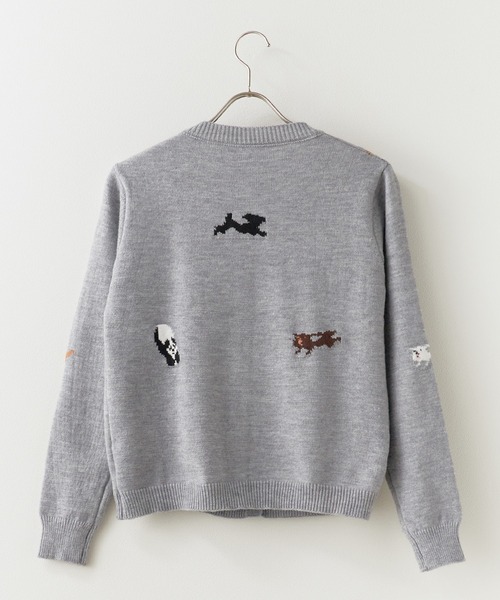 DOG柄ジャガードカーディガン（カーディガン/ボレロ）｜ROOPTOKYO（ループトウキョウ）