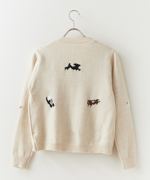 DOG柄ジャガードカーディガン（カーディガン/ボレロ）｜ROOPTOKYO（ループトウキョウ）