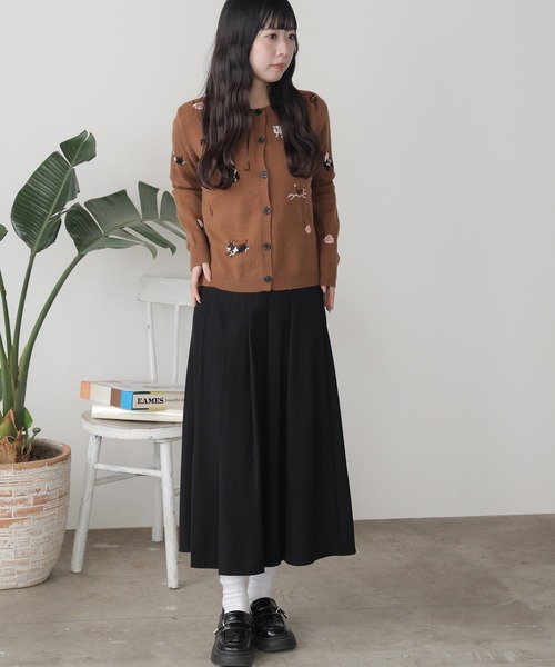 DOG柄ジャガードカーディガン（カーディガン/ボレロ）｜ROOPTOKYO（ループトウキョウ）