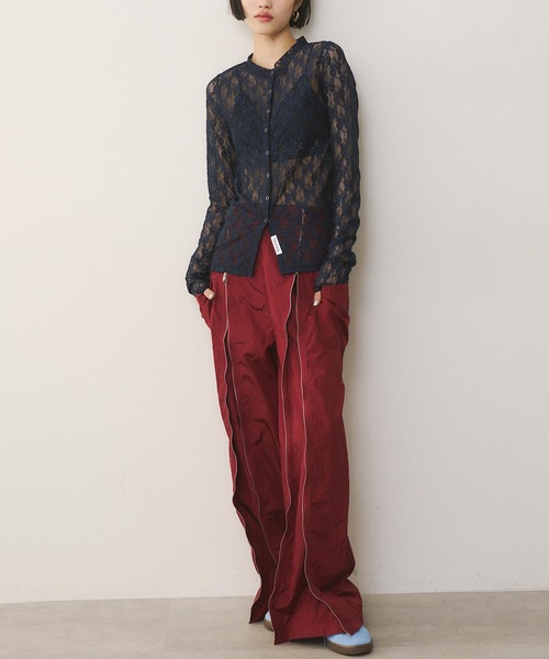レースシャツ TITE IN THE STORE ブラウス シャツ クラフトレースシャツ