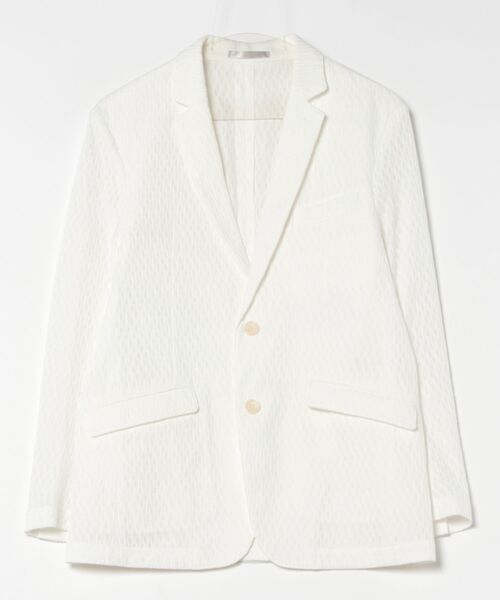 RATTLE TRAP（ラトルトラップ）の「シャーリングジャガードテーラードジャケット（テーラードジャケット・メンズ・ブラック/ホワイト・LL/S/M/L）」の11枚目の写真