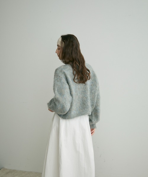 Crisp（クリスプ）の「【ZOZO限定】ミックスシャギーショートニット（ニット/セーター・レディース・パープル/イエロー/グレー・FREE）」の14枚目の写真