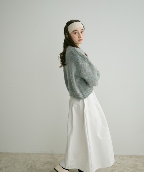 Crisp（クリスプ）の「【ZOZO限定】ミックスシャギーショートニット（ニット/セーター・レディース・パープル/イエロー/グレー・FREE）」の15枚目の写真