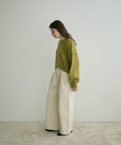 Crisp（クリスプ）の「【ZOZO限定】ミックスシャギーショートニット（ニット/セーター・レディース・パープル/イエロー/グレー・FREE）」の19枚目の写真