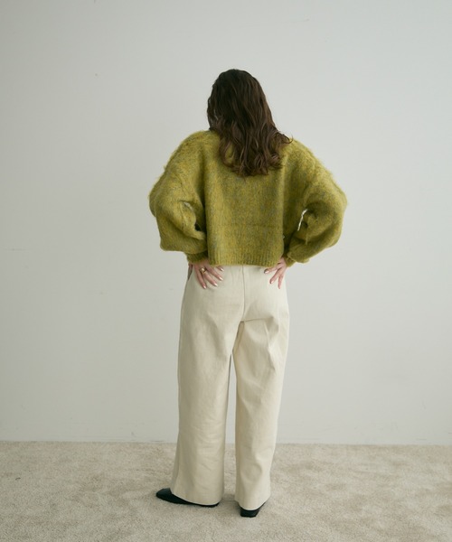 Crisp（クリスプ）の「【ZOZO限定】ミックスシャギーショートニット（ニット/セーター・レディース・パープル/イエロー/グレー・FREE）」の20枚目の写真