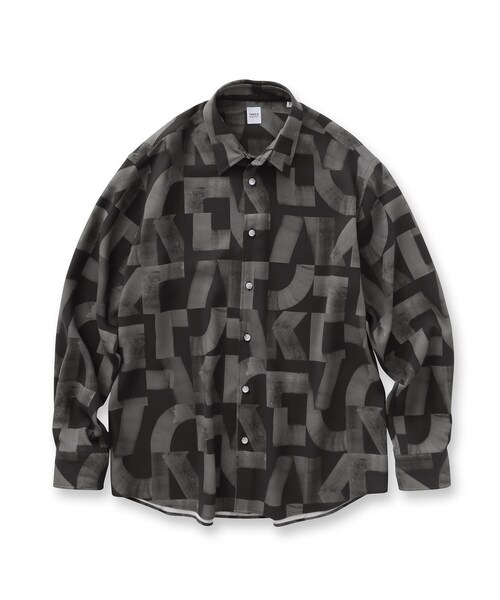 TAKEO KIKUCHI(タケオキクチ)の「【Made in JAPAN】スライドパズル柄 シャツ(シャツ/ブラウス・メンズ・グレー系/ブラック系/ブルー系・01/02/03/04)」の12枚目の写真