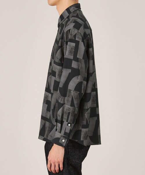 TAKEO KIKUCHI(タケオキクチ)の「【Made in JAPAN】スライドパズル柄 シャツ(シャツ/ブラウス・メンズ・グレー系/ブラック系/ブルー系・01/02/03/04)」の14枚目の写真