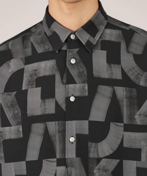 TAKEO KIKUCHI(タケオキクチ)の「【Made in JAPAN】スライドパズル柄 シャツ(シャツ/ブラウス・メンズ・グレー系/ブラック系/ブルー系・01/02/03/04)」の16枚目の写真