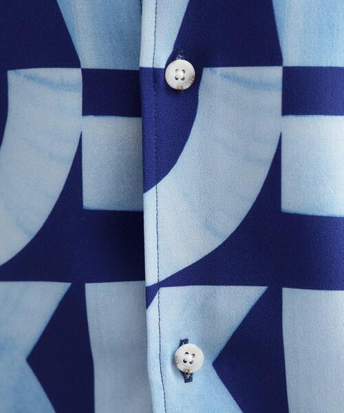 TAKEO KIKUCHI(タケオキクチ)の「【Made in JAPAN】スライドパズル柄 シャツ(シャツ/ブラウス・メンズ・グレー系/ブラック系/ブルー系・01/02/03/04)」の5枚目の写真