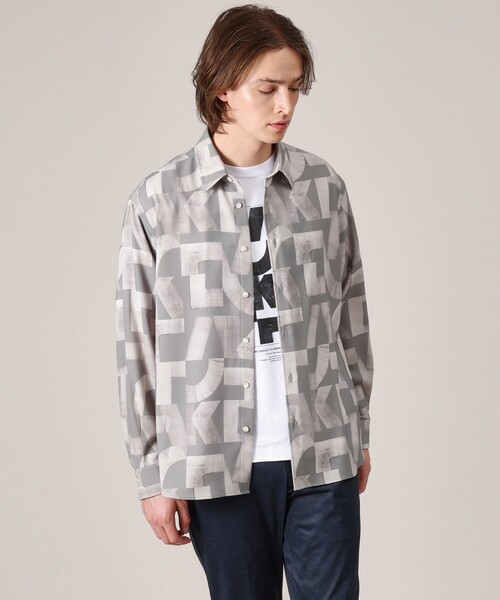 TAKEO KIKUCHI(タケオキクチ)の「【Made in JAPAN】スライドパズル柄 シャツ(シャツ/ブラウス・メンズ・グレー系/ブラック系/ブルー系・01/02/03/04)」の10枚目の写真
