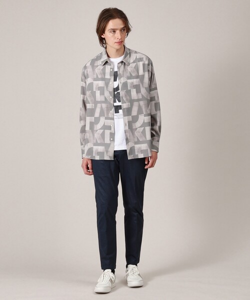 TAKEO KIKUCHI(タケオキクチ)の「【Made in JAPAN】スライドパズル柄 シャツ(シャツ/ブラウス・メンズ・グレー系/ブラック系/ブルー系・01/02/03/04)」の11枚目の写真