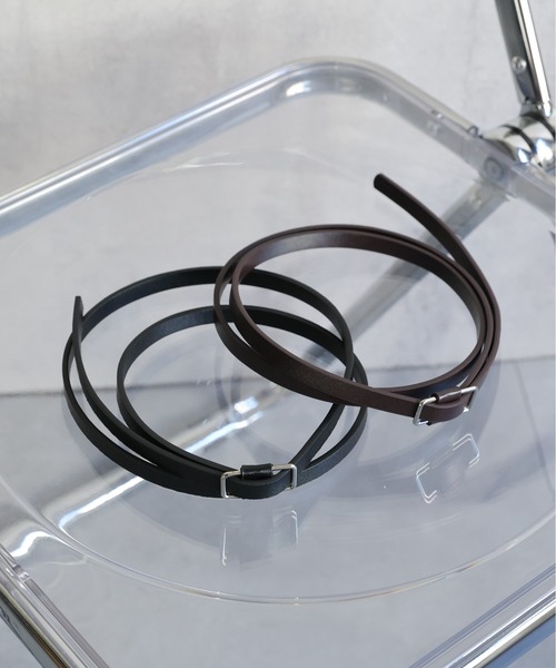 ap retro（アプレトロ）の「ノンホール細ベルト/フェイクレザー細ベルト（ベルト・レディース・キャメル/ホワイト/ブラウン/ブラック・FREE）」の7枚目の写真