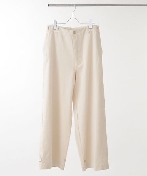 NANO universe（ナノユニバース）の「「Te Ni Wo Ha」nano・universe×片岡 健太(sumika)別注/チノワイドパンツ（チノパンツ・メンズ・キナリ・S/M/L/XL/XS）」の9枚目の写真