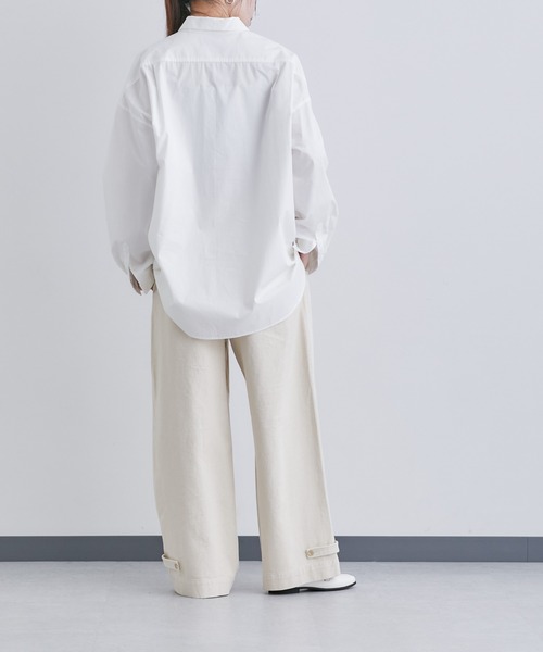 NANO universe（ナノユニバース）の「「Te Ni Wo Ha」nano・universe×片岡 健太(sumika)別注/チノワイドパンツ（チノパンツ・メンズ・キナリ・S/M/L/XL/XS）」の8枚目の写真