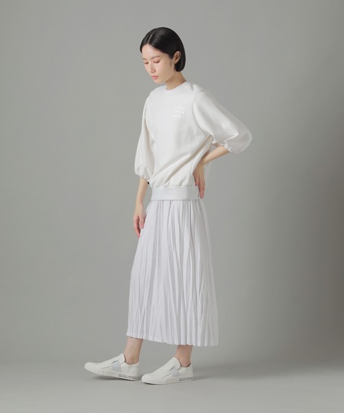 archive 初期 zucca フリンジ付きチェックプリーツスカート S 美品 ZUCCa（ズッカ）の「デニムプリーツドッキング / スカート / S