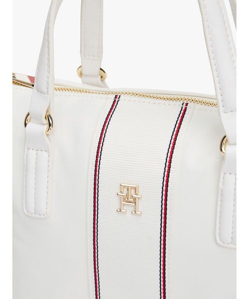 TOMMY HILFIGER(トミーヒルフィガー)の「ポッピースモールトートバッグ(トートバッグ・レディース・ネイビー/ホワイト・FREE)」の4枚目の写真