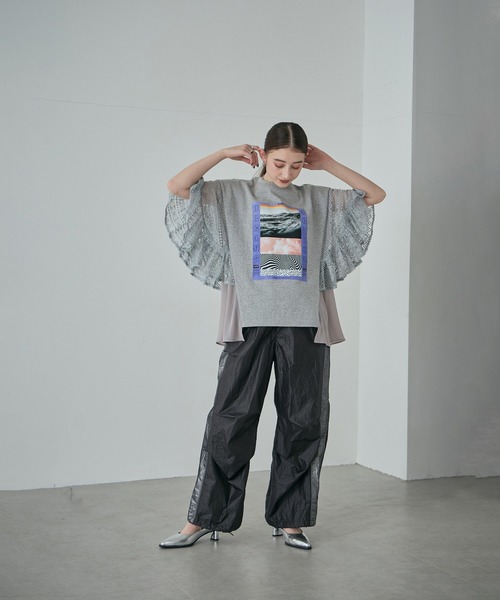 ROSE BUD CREOLME ナイロントラックパンツ セール】(CREOLME)サイドラインナイロンパンツ（その他パンツ