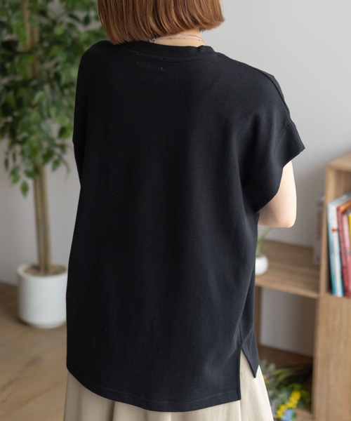 CONVERSE(コンバース)の「CONVERSE ボックスシルエットTシャツ(Tシャツ/カットソー・レディース・ブラック/ベージュ/ブラウン・M/L)」の8枚目の写真