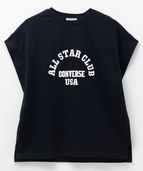 CONVERSE(コンバース)の「CONVERSE ボックスシルエットTシャツ(Tシャツ/カットソー・レディース・ブラック/ベージュ/ブラウン・M/L)」の18枚目の写真