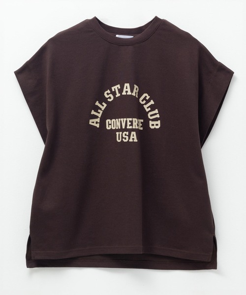 CONVERSE(コンバース)の「CONVERSE ボックスシルエットTシャツ(Tシャツ/カットソー・レディース・ブラック/ベージュ/ブラウン・M/L)」の21枚目の写真