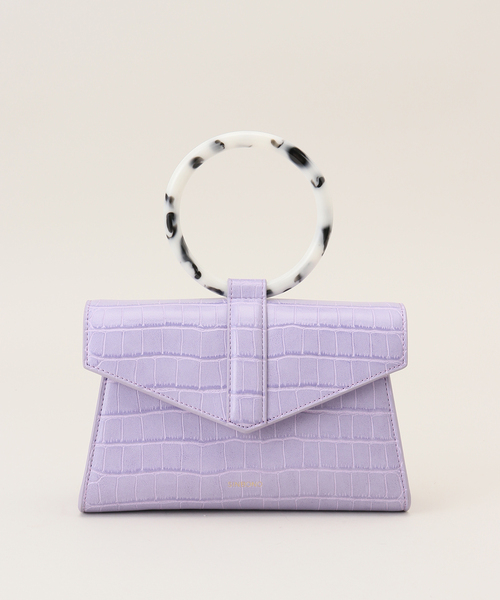 B.C STOCK（ベーセーストック）の「SINBONO/シンボノ Emily Acrylic Tote Belt Bag（ハンドバッグ・レディース・サファリグリーン/イエロー系その他/ブラウン/ホワイト系その他/ラベンダー/スカイブルー/ブラック・FREE）」の6枚目の写真