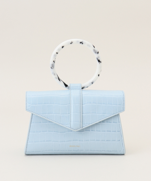 B.C STOCK（ベーセーストック）の「SINBONO/シンボノ Emily Acrylic Tote Belt Bag（ハンドバッグ・レディース・サファリグリーン/イエロー系その他/ブラウン/ホワイト系その他/ラベンダー/スカイブルー/ブラック・FREE）」の5枚目の写真