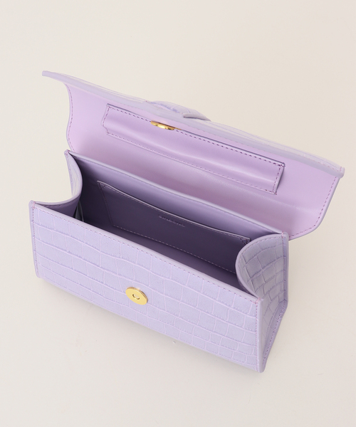 B.C STOCK（ベーセーストック）の「SINBONO/シンボノ Emily Acrylic Tote Belt Bag（ハンドバッグ・レディース・サファリグリーン/イエロー系その他/ブラウン/ホワイト系その他/ラベンダー/スカイブルー/ブラック・FREE）」の16枚目の写真