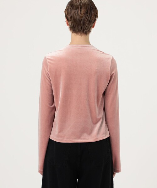 SIMONE WILD(シモーネワイルド)の「Simone Wild Easy Long Sleeve(Tシャツ/カットソー・レディース・ダークグリーン/ブラック/ライトピンク・S)」の7枚目の写真