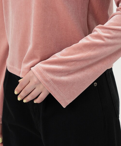 SIMONE WILD(シモーネワイルド)の「Simone Wild Easy Long Sleeve(Tシャツ/カットソー・レディース・ダークグリーン/ブラック/ライトピンク・S)」の10枚目の写真
