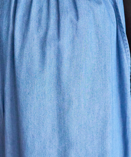 FREAK'S STORE（フリークスストア）の「限定展開　レーヨン デニム イージーパンツ（デニムパンツ・レディース・ネイビー/グレー/ブラック/サックスブルー・MEDIUM/SMALL）」の11枚目の写真