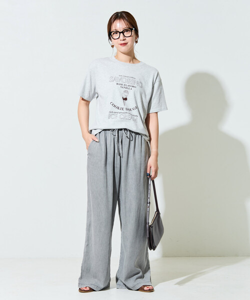 FREAK'S STORE（フリークスストア）の「限定展開　レーヨン デニム イージーパンツ（デニムパンツ・レディース・ネイビー/グレー/ブラック/サックスブルー・MEDIUM/SMALL）」の17枚目の写真